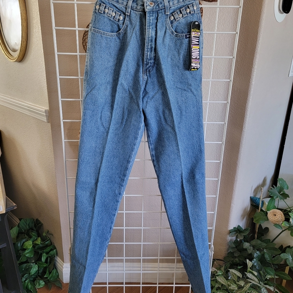 Rockies High Rise Blue Jeans - Picture 2 of 11